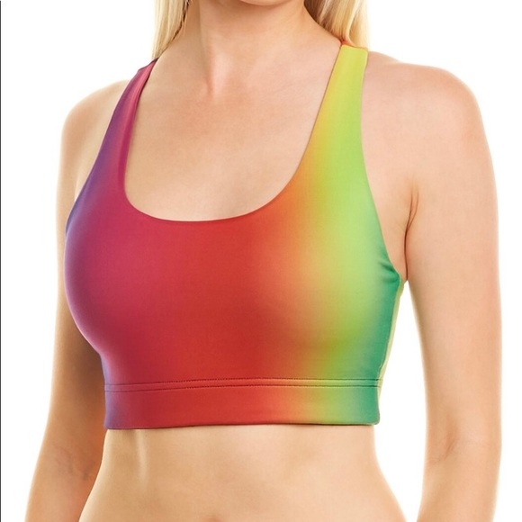 Terez Vision Rainbow Sports Bra NWT Sz Small - Picture 6 of 12